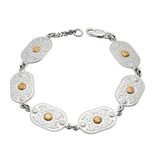 Lade das Bild in den Galerie-Viewer, Arda Armband Tiffany Silber teilweise vergoldet