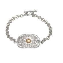 Lade das Bild in den Galerie-Viewer, Arda Armband Tiffany Silber und Gold