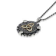 Lade das Bild in den Galerie-Viewer, Keltische Kette Silber 925 mit massivem Trinity Knot Anhänger
