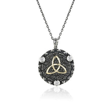 Lade das Bild in den Galerie-Viewer, Keltische Kette Silber 925 mit massivem Trinity Knot Anhänger