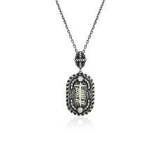 Lade das Bild in den Galerie-Viewer, Keltische Kette Silber 925 Schild mit Ogham Schrift