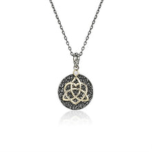 Lade das Bild in den Galerie-Viewer, Keltische Kette Silber 925 Trinity Knot und Herz