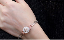 Lade das Bild in den Galerie-Viewer, Tree of Life Manschettenarmreif Silber 925 mit Rosévergoldung