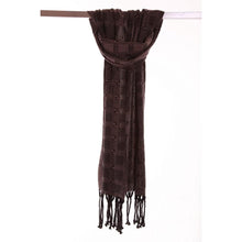 Lade das Bild in den Galerie-Viewer, Handgewebter Kaschmirschal HAZELNUT