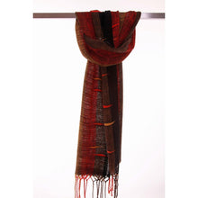 Lade das Bild in den Galerie-Viewer, Handgewebter Schal Africa Leinen Baumwolle