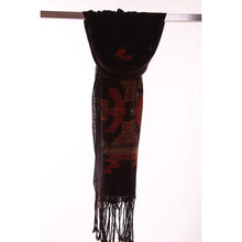 Lade das Bild in den Galerie-Viewer, Handgewebter Schal Elegancy aus Leinen und Baumwolle