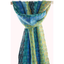 Lade das Bild in den Galerie-Viewer, Handgewebter Schal Fantasy Mohair