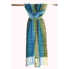 Lade das Bild in den Galerie-Viewer, Handgewebter Schal Fantasy Mohair