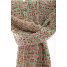 Lade das Bild in den Galerie-Viewer, Handgewebter Schal MINT Wolle Mohair