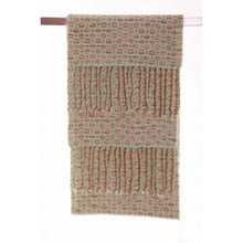 Lade das Bild in den Galerie-Viewer, Handgewebter Schal MINT Wolle Mohair