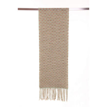 Lade das Bild in den Galerie-Viewer, Handgewebter Schal MINT Wolle Mohair