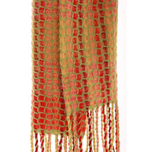 Lade das Bild in den Galerie-Viewer, Handgewebter Schal MOSAIC aus Mohair und Wolle