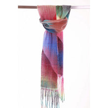 Lade das Bild in den Galerie-Viewer, Handgewebter Schal Ombre