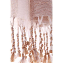 Lade das Bild in den Galerie-Viewer, Handgewebter Schal Ombre Wolle Mohair