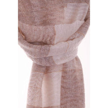 Lade das Bild in den Galerie-Viewer, Handgewebter Schal Ombre Wolle Mohair