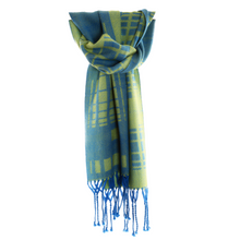Lade das Bild in den Galerie-Viewer, Handgewebter Schal Opposite aus Wolle