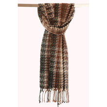 Lade das Bild in den Galerie-Viewer, Handgewebter Schal PEPITO Alpaka