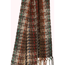 Lade das Bild in den Galerie-Viewer, Handgewebter Schal PEPITO Alpaka