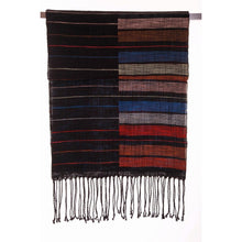 Lade das Bild in den Galerie-Viewer, Handgewebter Schal Piano aus Leinen und Baumwolle