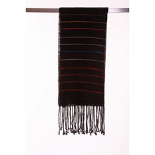 Lade das Bild in den Galerie-Viewer, Handgewebter Schal Piano aus Leinen und Baumwolle