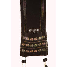 Lade das Bild in den Galerie-Viewer, Handgewebter Schal Pockets Wolle Mohair