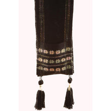 Lade das Bild in den Galerie-Viewer, Handgewebter Schal Pockets Wolle Mohair