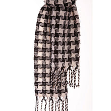 Lade das Bild in den Galerie-Viewer, Handgewebter Winterschal Evergreen Wolle