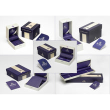 Lade das Bild in den Galerie-Viewer, Irische Claddagh Ohrringe Geburtsstein Februar mit Amethyst