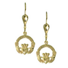 Lade das Bild in den Galerie-Viewer, Irische Claddagh Ohrringe Silber 925 Silber 925