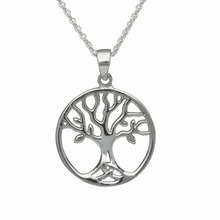 Lade das Bild in den Galerie-Viewer, Irische Kette Baum des Lebens Silber
