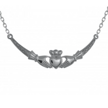 Lade das Bild in den Galerie-Viewer, Irische Kette Claddagh Anhänger Silber 925