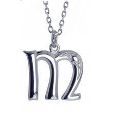 Lade das Bild in den Galerie-Viewer, Irische Kette mit Initialien Anhänger Buchstabe M