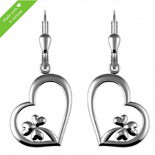 Lade das Bild in den Galerie-Viewer, Irische Kleeblatt Ohrringe Silber 925