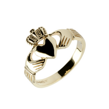Lade das Bild in den Galerie-Viewer, Irischer Claddagh Ring Damen aus Gold