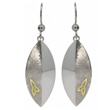 Lade das Bild in den Galerie-Viewer, Irischer Schmuck Keltische Ohrringe Trinity knot in Sterling Silber