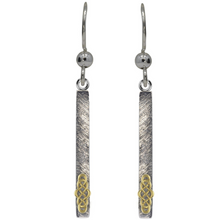 Lade das Bild in den Galerie-Viewer, Irischer Schmuck Ohrringe Keltische Welle Layer in Sterling Silber