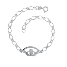 Lade das Bild in den Galerie-Viewer, Irisches Armband Claddagh Silber 925