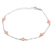 Lade das Bild in den Galerie-Viewer, Irisches Claddagh Armband Silber 925