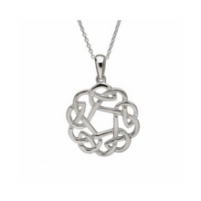 Lade das Bild in den Galerie-Viewer, Keltische Kette Anhänger keltischer Knoten Silber 925