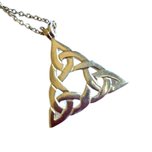 Lade das Bild in den Galerie-Viewer, Keltische Kette Silber 925 mit Anhänger Trinity Knot