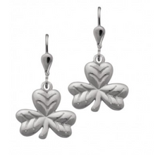 Lade das Bild in den Galerie-Viewer, Keltische Ohrringe Kleeblatt (Shamrock) Silber 925