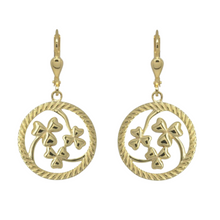 Lade das Bild in den Galerie-Viewer, Keltische Ohrringe Kleeblatt Silber 925