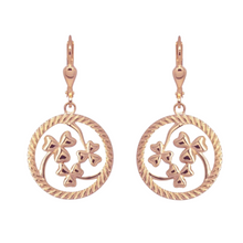 Lade das Bild in den Galerie-Viewer, Keltische Ohrringe Kleeblatt Silber 925