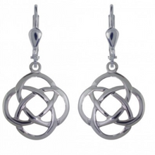 Lade das Bild in den Galerie-Viewer, Keltische Ohrringe Liebesknoten aus Silber 925