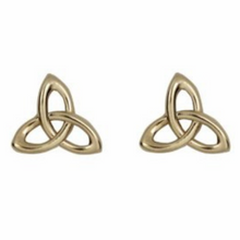 Lade das Bild in den Galerie-Viewer, Keltische Ohrringe Trinity Knot 10 ct Gold 416