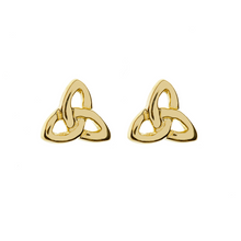 Lade das Bild in den Galerie-Viewer, Keltische Ohrringe Trinity Knot 10 ct Gold 416