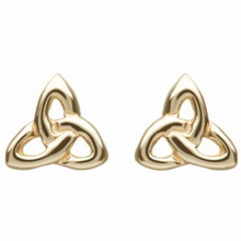 Lade das Bild in den Galerie-Viewer, Keltische Ohrringe Trinity Knot 10 ct Gold 416