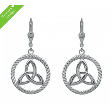 Lade das Bild in den Galerie-Viewer, Keltische Ohrringe Trinity knot Silber 925