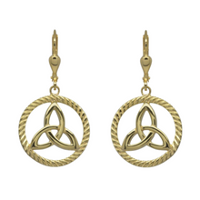 Lade das Bild in den Galerie-Viewer, Keltische Ohrringe Trinity knot Silber 925