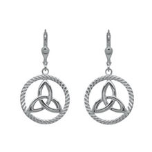 Lade das Bild in den Galerie-Viewer, Keltische Ohrringe Trinity knot Silber 925